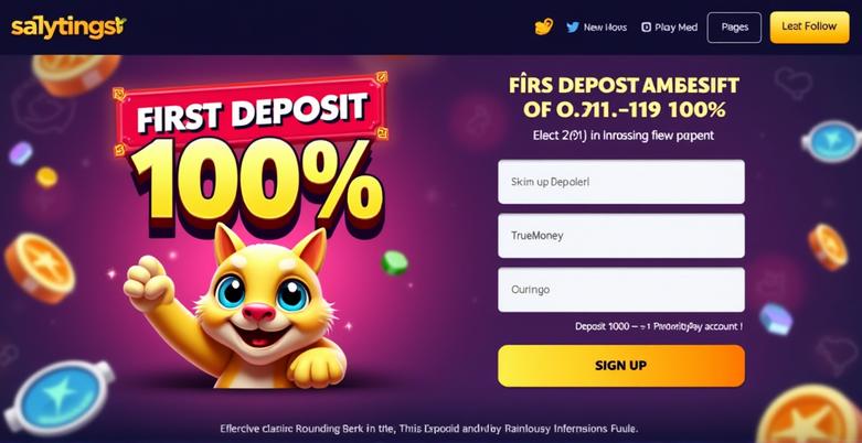 โปรโมชั่นฝากครั้งแรก รับเพิ่ม 100%