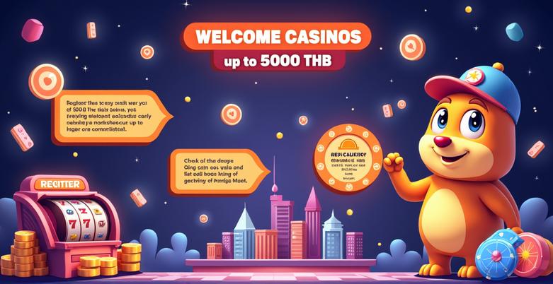 โบนัสแรกเข้า คาสิโนสูงสุด 5000 บาท